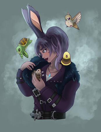 A commission with playful minions.